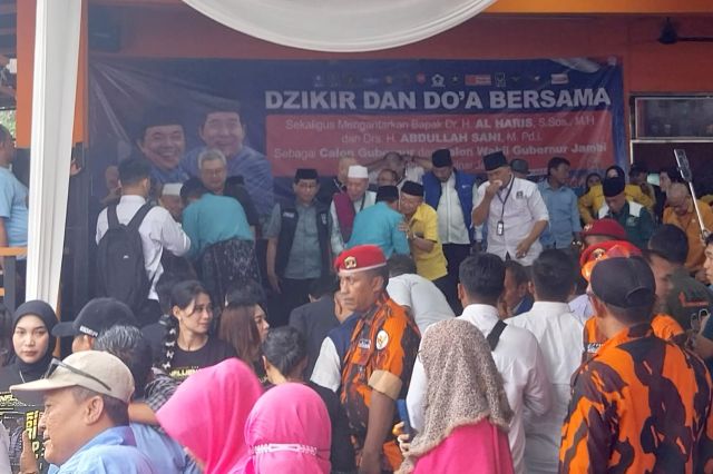 Teriakkan Lanjutkan Jambi Mantap Menggema: Al Haris-Sani Akan Kendarai Motor Mendaftar ke KPU