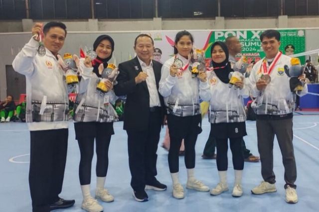 Atlet Takraw Putri Jambi Raih Medali Perak di PON Aceh-Sumut