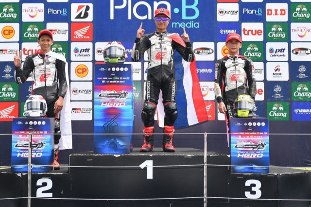 Pebalap Astra Honda Cetak Podium Perdana di Thailand Talent Cup 2024