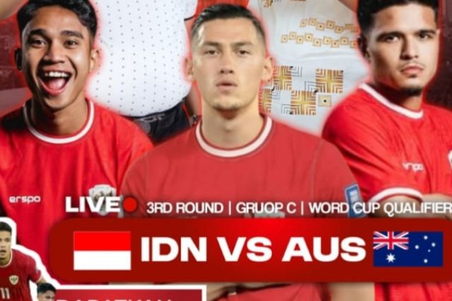 Nobar Bersama Haris-Sani Indonesia Vs Australia Kualifikasi Piala Dunia di Posko Pemenangan Rumah Besamo