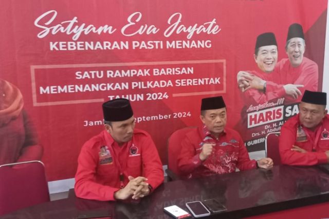 Rakerdasus PDI Perjuangan Formulasikan Pemenangan Al Haris-Sani di Pilgub Jambi 2024