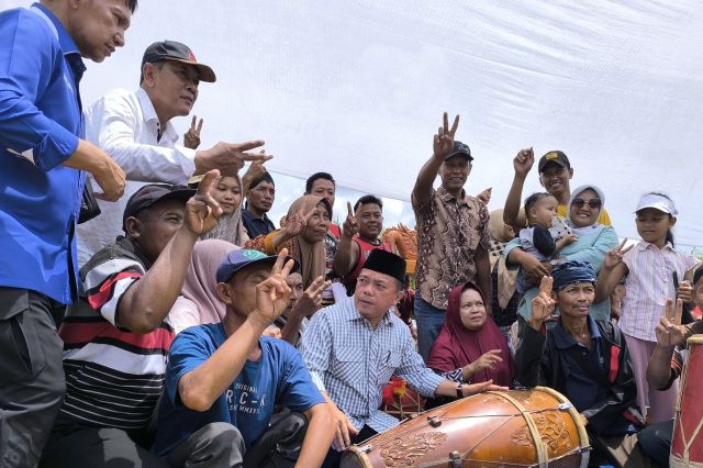 Al Haris Disambut Antusias di Mandiangin Timur Sarolangun: Tim Targetkan Kemenangan 80 Persen