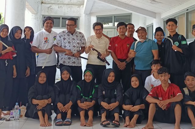 Ansori Sambangi Penggiat Silat Budaya APPSBI Tebo: Beri Semangat Atlet yang Ikuti Forprov Kormi I Jambi 2024