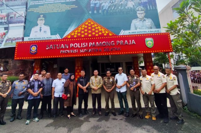 Komisi I DPRD Jambi Bersama Satpol PP dan Damkar Stuba ke Satpol PP Sumsel