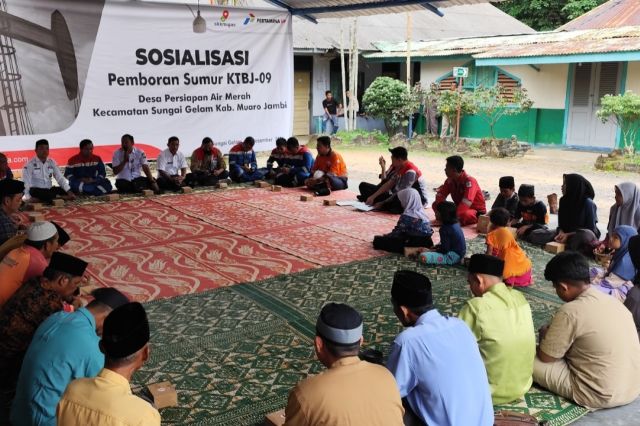 Bersiap Lakukan Pemboran Sumur KTBJ-09: Pertamina EP Jambi Field Gelar Sosialisasi dan Syukuran