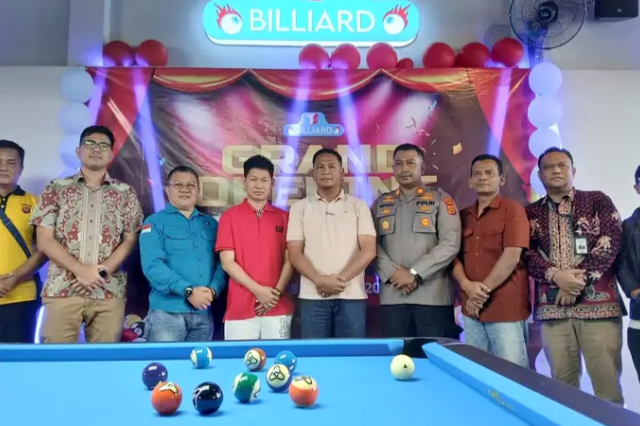 TS Billiard dan TS Kopitiam Diresmikan, Syufrayogi: Jadikan Hoby Menjadi Prestasi