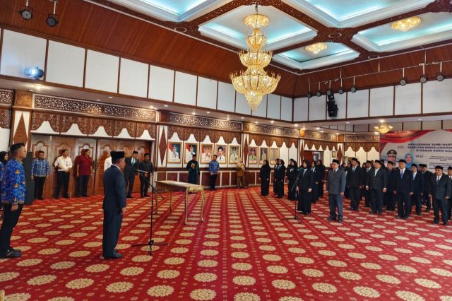 Ini Nama-nama Pejabat Eselon II, III dan IV Pemprov Jambi yang Dilantik Wagub Abdullah Sani
