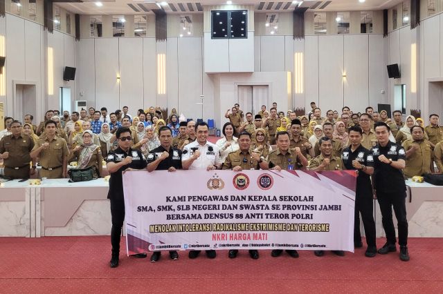 Disdik Jambi Gandeng Densus 88 AT Polri: Teguhkan Komitmen Menolak IRET