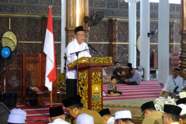 Wagub Abdullah Sani Ajak Perkuat Ukhuwah dan Sinergi Umat dalam Tabligh Akbar Pemprov Jambi Bersama BKMT