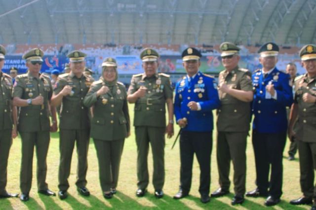 Wagub Abdullah Sani Hadiri Upacara HUT Satpol PP, HUT Damkar dan HUT Satlinmas di Kota Palembang