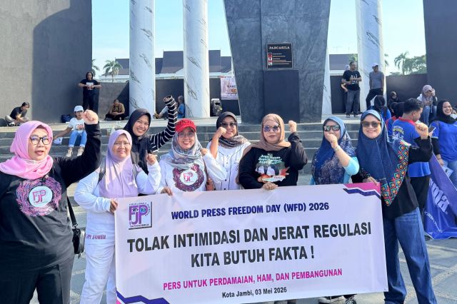 Hari Kebebasan Pers Sedunia: FJPI Jambi Gelar Orasi Damai, Tekankan Perlindungan Kepada Jurnalis