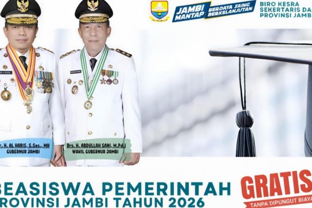 Beasiswa Pemprov Jambi 2026 Segera Dibuka: Cek Syarat dan Jadwalnya