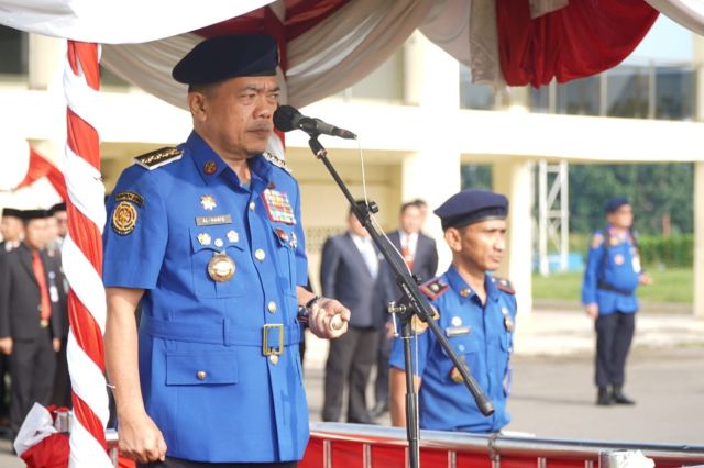Pimpin Upacara HUT Damkar ke 107, Satpol PP ke 76 dan Satlinmas ke 64, Gubernur Al Haris: Momentum Meningkatkan Pelayanan Kepada Masyarakat