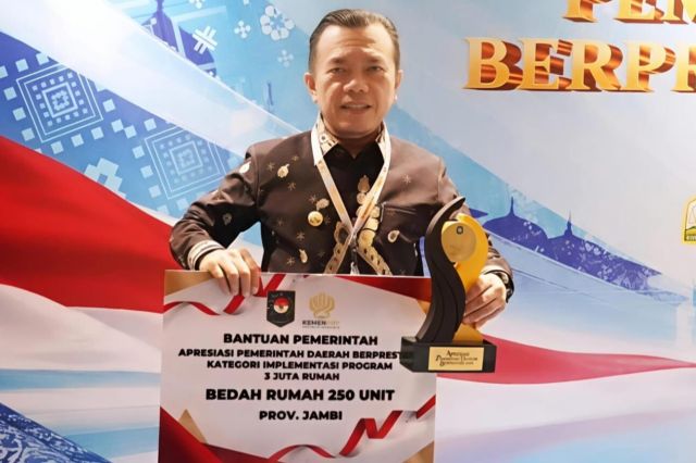 Pemprov Jambi Sabet Penghargaan Nasional Program 3 Juta Rumah: Kantongi Bonus Rp 5 Miliar