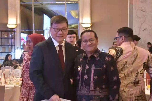 Perkuat Kolaborasi Internasional: Wali Kota Maulana Hadiri Resepsi Hari Nasional Singapura ke-61