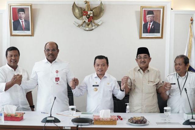 Gubernur Al Haris Bahas Penegasan Batas Wilayah Tanjabbar-Tanjabtim: Ini Hasil Kesepakatannya