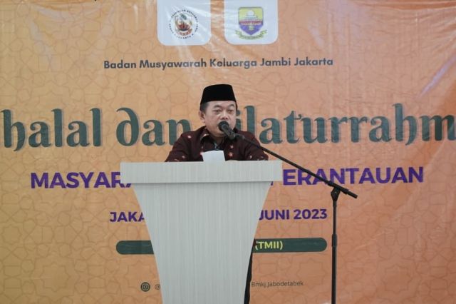 Halal Bihalal BMKJ Jakarta, Gubernur Al Haris: Setelah Geopark Merangin Kita Upayakan Gunung Kerinci dan Candi Muaro Jambi
