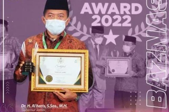 Dinobatkan Sebagai Gubernur Pendukung Gerakan Zakat Indonesia: Al Haris Pernah Terima Penghargaan Baznas Award