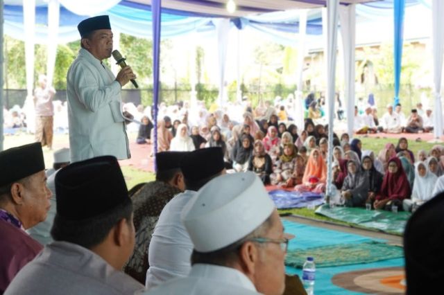 Halal Bihalal Bersama Masyarakat Tanjung Raden, Gubernur Al Haris: Sekoja Adalah Kota Santri