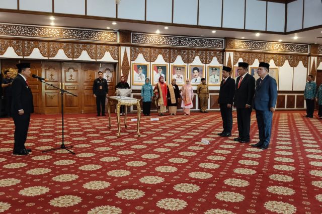 Al Haris Kukuhkan Pjs Bupati Tanjab Barat, Pjs Bupati Batanghari dan Pjs Walikota Sungai Penuh