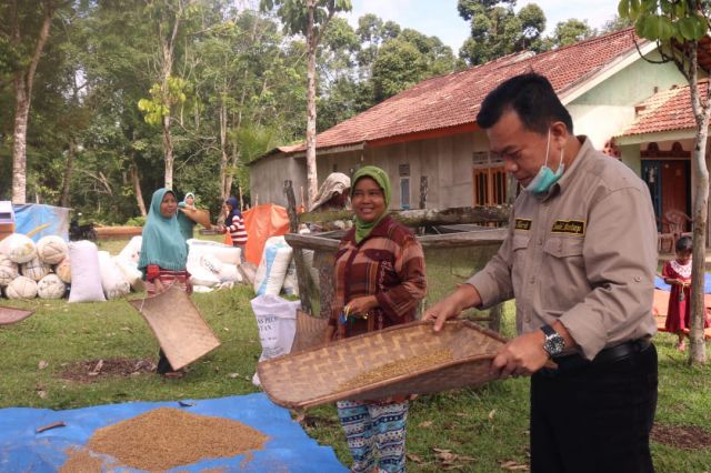 Singgah Nampi Beras di Betung Bedarah, Emak-emak: Bapak Ini Orang Dusun Jugo