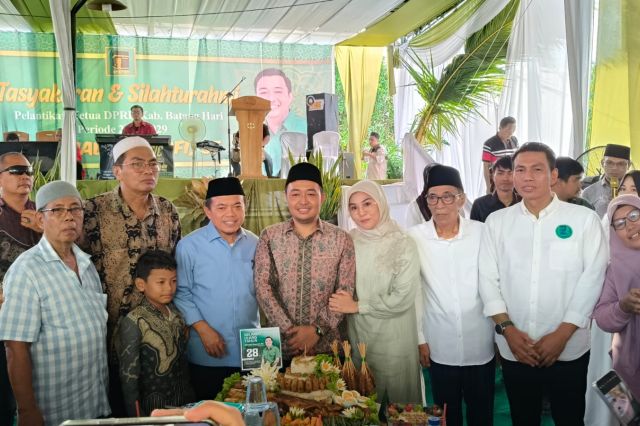 Al Haris dan Fadhil-Bachtiar Kompak Hadiri Tasyakuran Ketua DPRD Batanghari