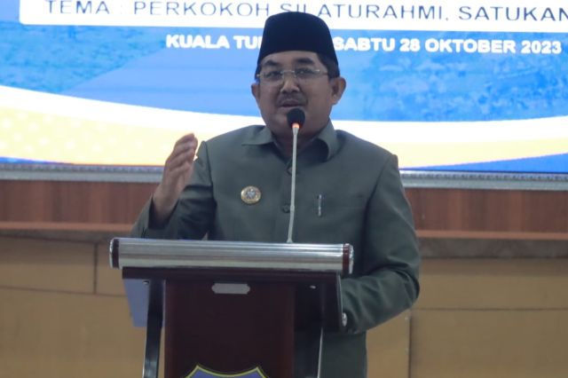 Bupati Anwar Sadat Hadiri Muscab ke-1 Ikatan Alumni PMII Kabupaten Tanjab Barat