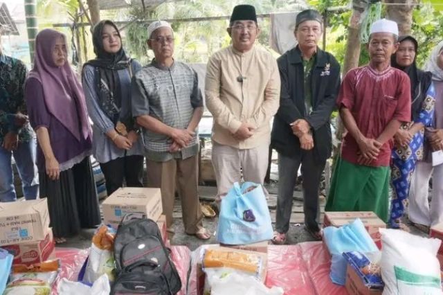 Bupati Anwar Sadat Salurkan Bantuan untuk Korban Kebakaran di Tungkal III