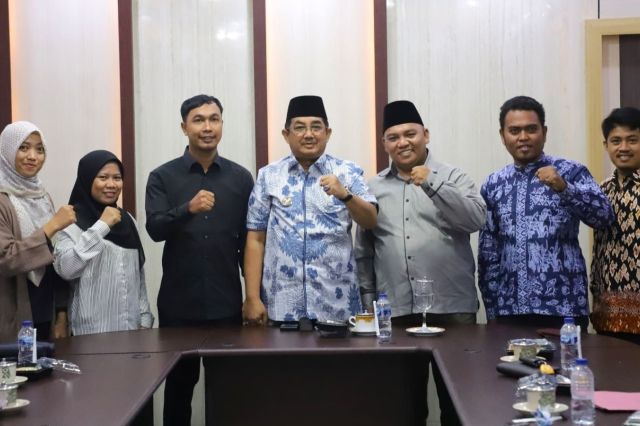 Bupati Anwar Sadat Terima Audiensi Panitia Muscab IKA PMII