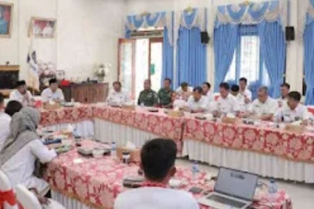 Bupati Anwar Sadat Ikuti Rakor Inflasi Daerah