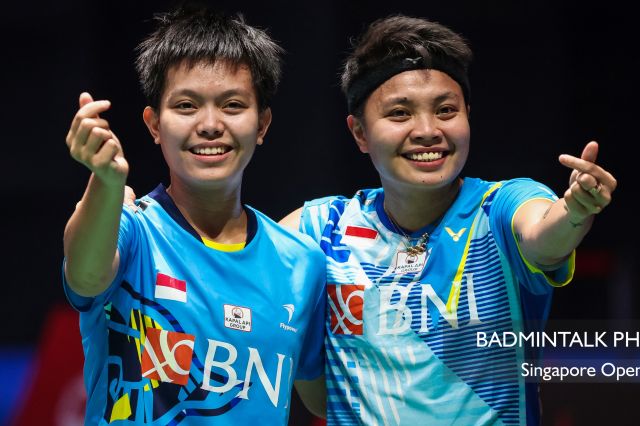 Apriyani Rahayu/Siti Fadia Juarai Singapore Open 2022
