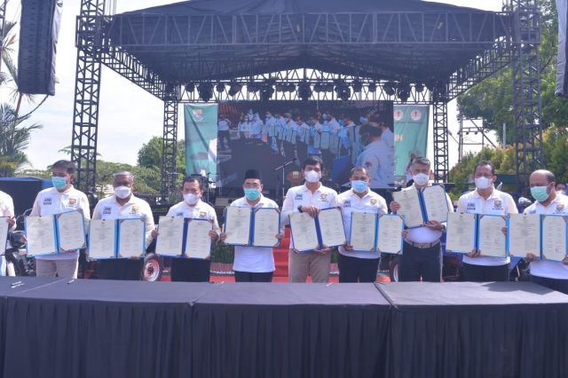 Wabup BBS Tanandatangani MoU Jambi Tentang Gerakan Sungai Batanghari Bersih