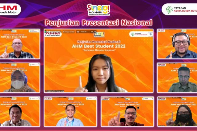Felicia Aulia Suherman, Siswi SMAN 3 Jambi Masuk 22 Besar Kompetisi AHM Best Student Nasional 2022