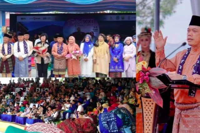 Dibuka Gubernur Al Haris, Festival Kerinci Ke XXI Tahun 2023 Berlangsung Meriah
