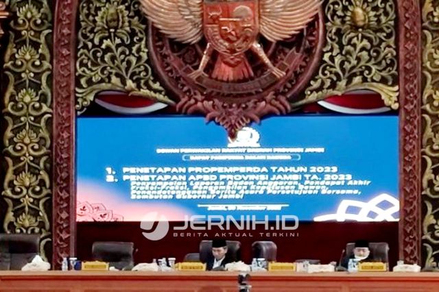 25 Ranperda Provinsi Jambi Resmi Ditetapkan Menjadi Propemperda Tahun 2023