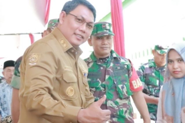 Wabup Hairan Apresiasi Kegiatan Positif TNI AD Peresmian Fasilitas Air Bersih