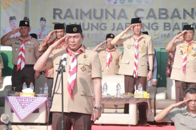Wabup Hairan Buka Secara Resmi Raimuna Cabang Tahun 2023