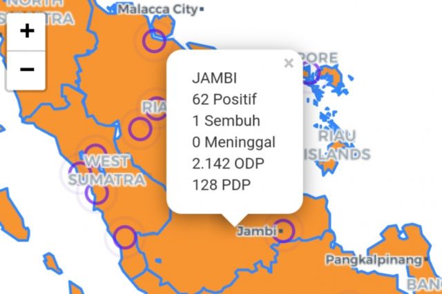 BREAKING NEWS: Pasien Positif Corona di Jambi Bertambah 15, Total 62 Kasus