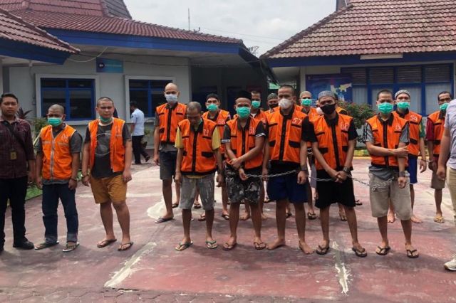 Pasca Libur Hari Pancasila, Kejari Jambi Pindahkan 20 Tahanan ke Lapas IIA Jambi