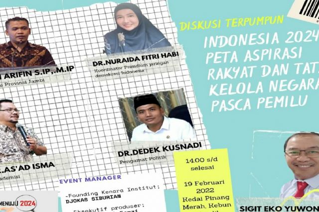 Kenara Institute Gelar Diskusi Arah Demokrasi Indonesia Pasca Pemilu 2024