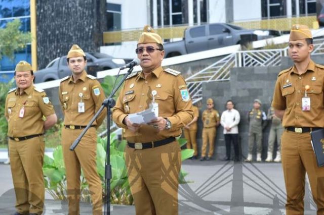 Wali Kota Jambi Maulana Pimpin Apel Pasca Libur Lebaran