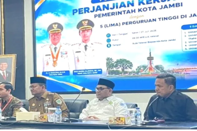 Pemkot Jambi Tekan MoU dengan 5 Kampus: Akselerasi Smart City dan Transformasi Digital