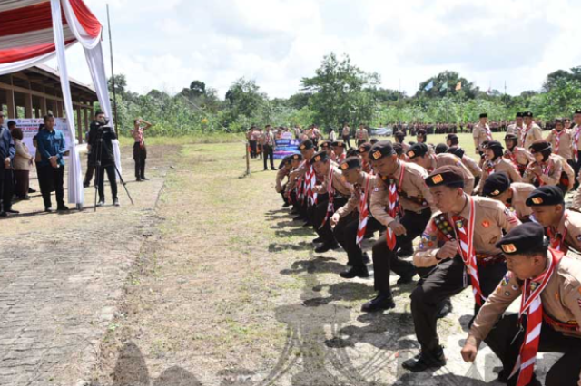 Wali Kota Maulana Dukung Kontingen Pramuka Kota Jambi di Jambore Daerah 2026