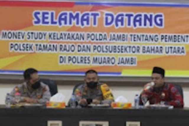 Yuli Setia Bhakti Hadiri Kegiatan Monev Study Kelayakan Polsek Taman Rajo