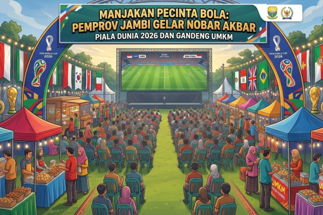 Manjakan Pecinta Bola: Pemprov Jambi Gelar Nobar Akbar Piala Dunia 2026 dan Gandeng UMKM