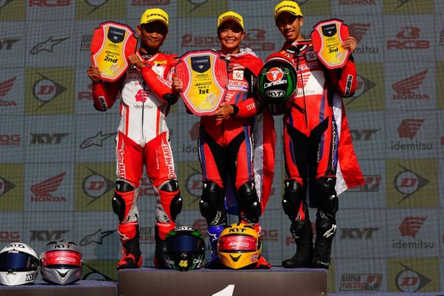 Rheza Podium Kedua ARRC China: Astra Honda Pastikan Juara Asia