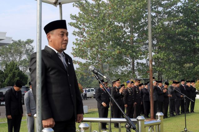 Sekda Sapril Jadi Inspektur Upacara Hari Kesaktian Pancasila