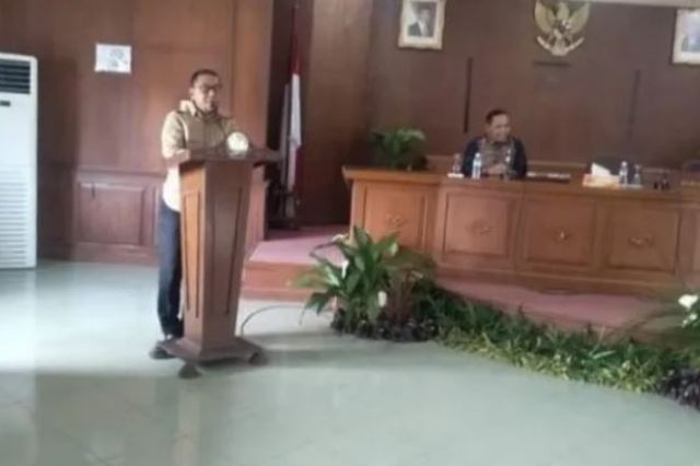 Sekda Sapril Hadiri Raker Sosialisasi Aset Desa dan Evaluasi Kegiatan Tahun 2022