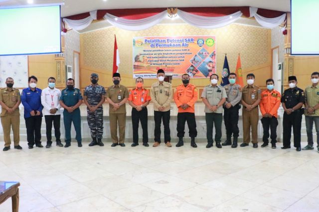 Sekda Agus Sanusi Hadiri Pelatihan Potensi SAR Basarnas Jambi