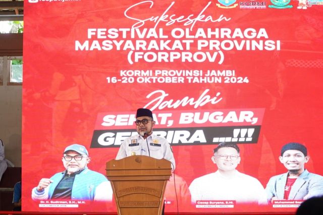 Pjs Gubernur Sudirman: FORPROV I KORMI Dapat Tingkatkan Minat Masyarakat Terhadap Kebugaran dan Kesehatan Tubuh